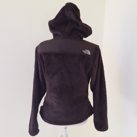 NWT! The North Face S/P brown fuzzy jacket/ hoodie - Picture 3 of 8